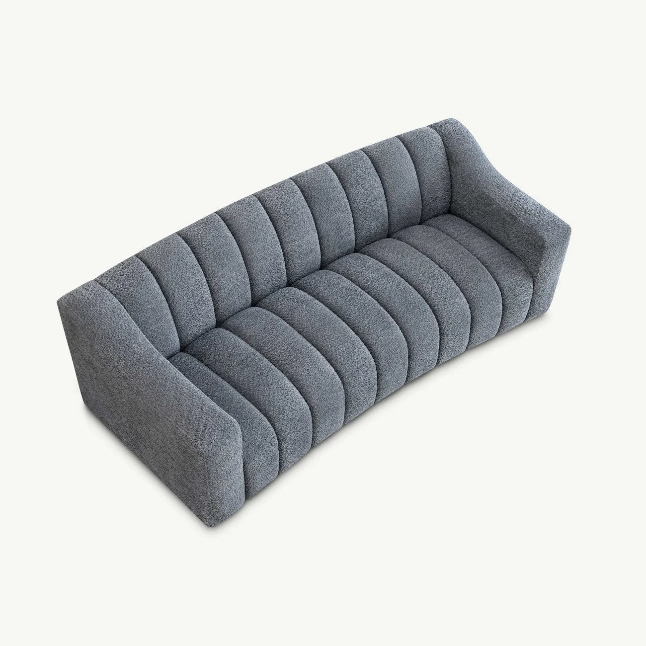 Paloma 3 Seater Sofa in Iron Boucle Fabric