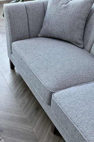 Cooper 3 Seater Sofa in Dolphin Boucle - Close up of Sofa Fabric 