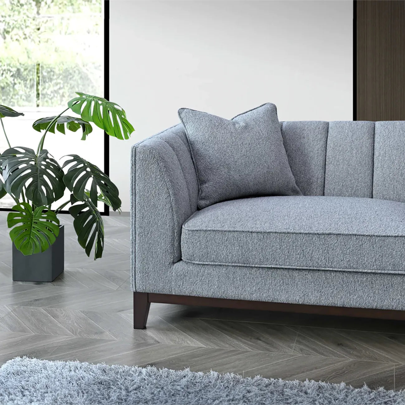 Cooper 3 Seater Sofa in Dolphin Boucle