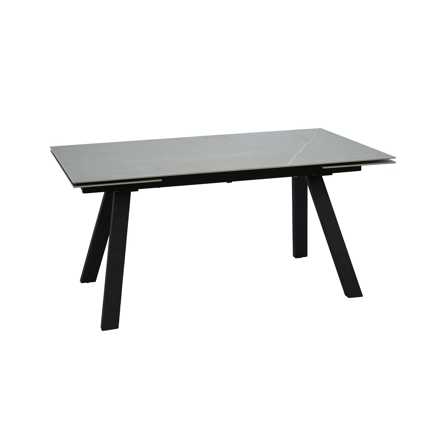 Amani Grey Sintered Stone Small Extending Dining Table