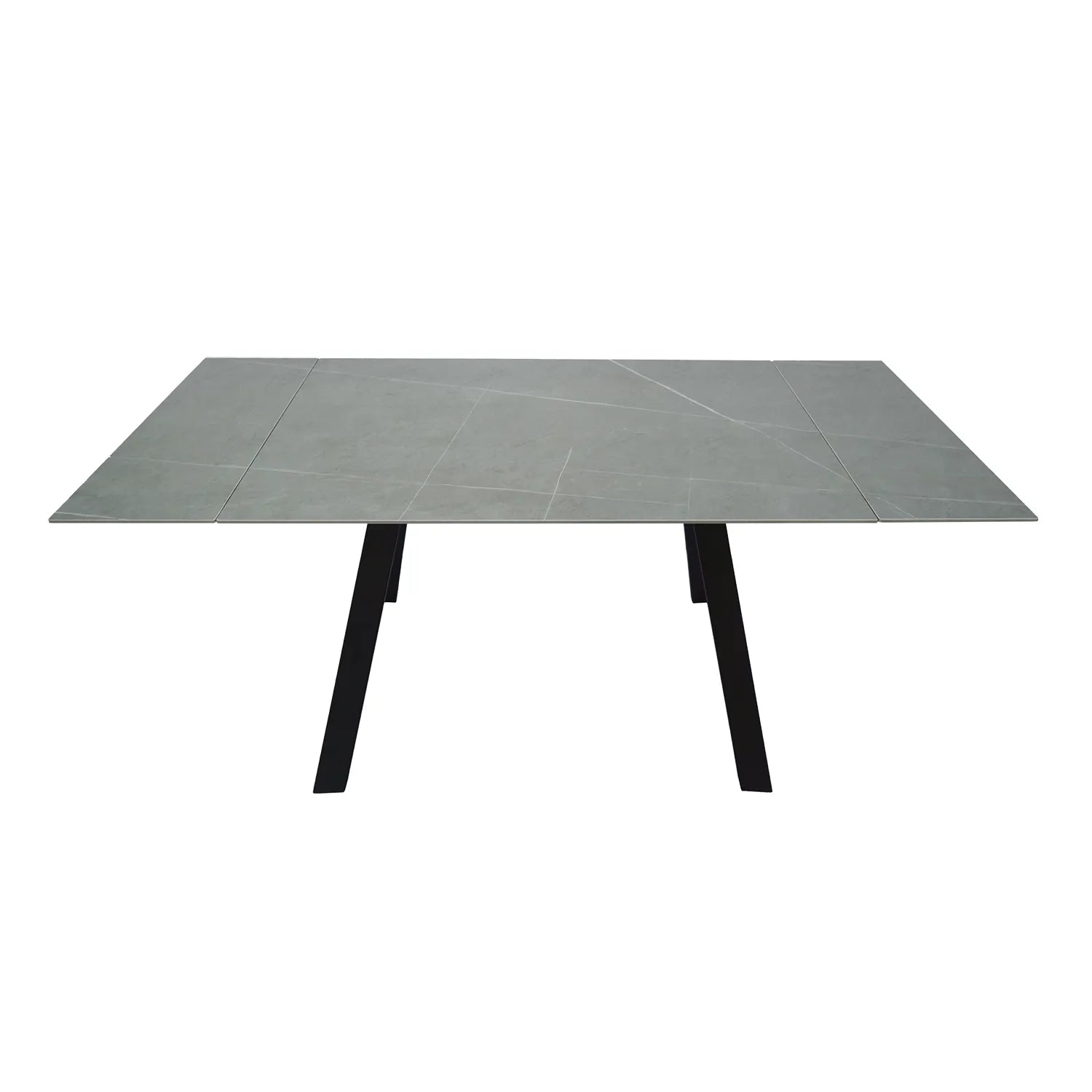 Amani Grey Sintered Stone Small Extending Dining Table