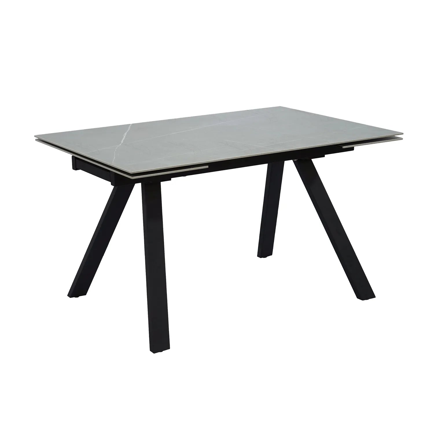 Amani Grey Sintered Stone Small Extending Dining Table