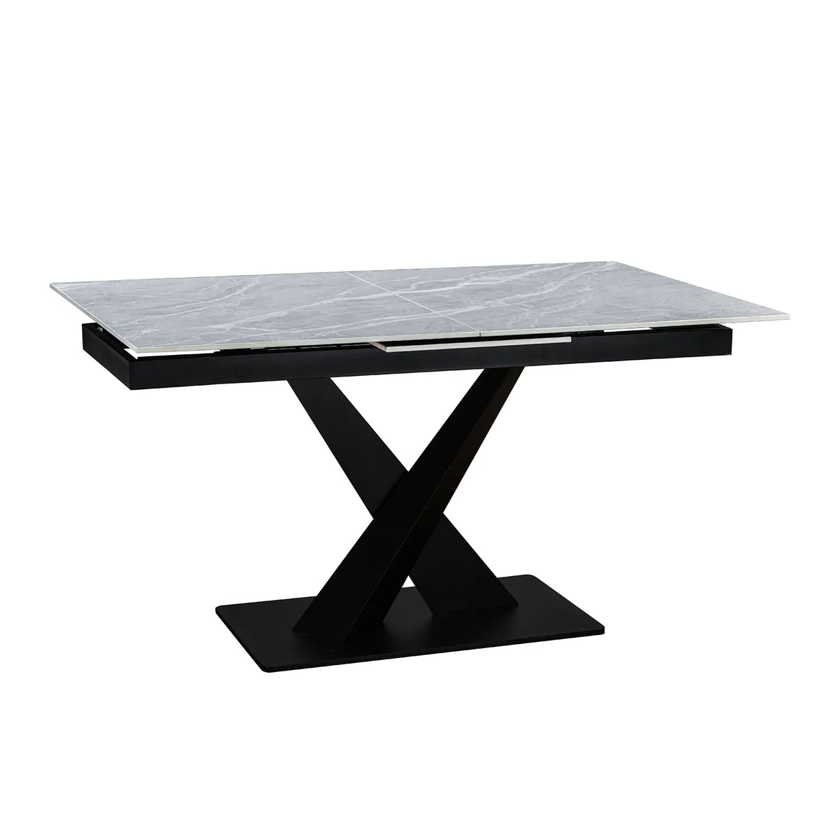 Arctic Small 1.4m Extending Grey Ceramic Dining Table