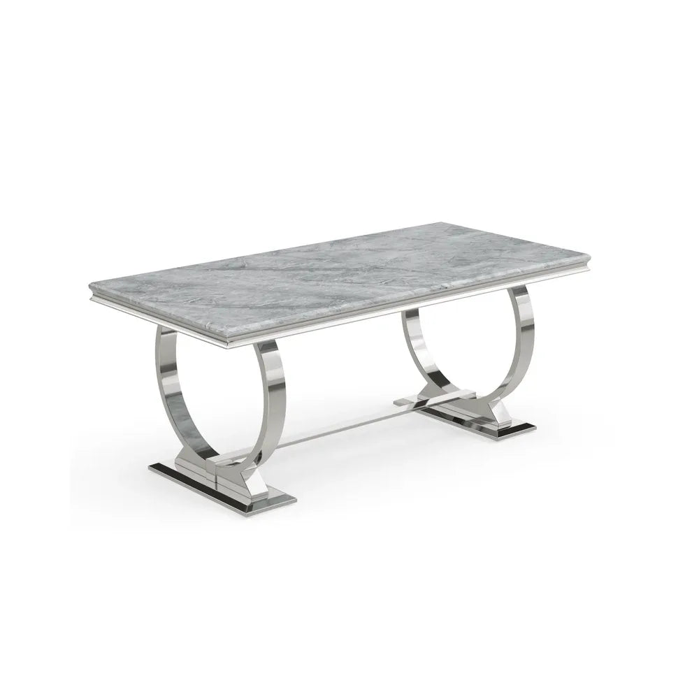 Arianna 2M Marble Top Dining Table