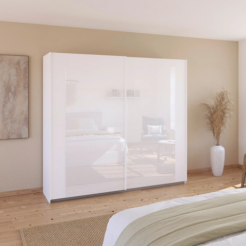 Artemis White 2 Door Sliding Wardrobe