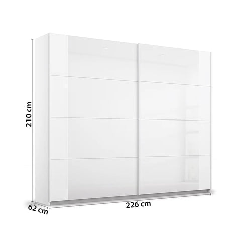 Artemis White 2 Door Sliding Wardrobe