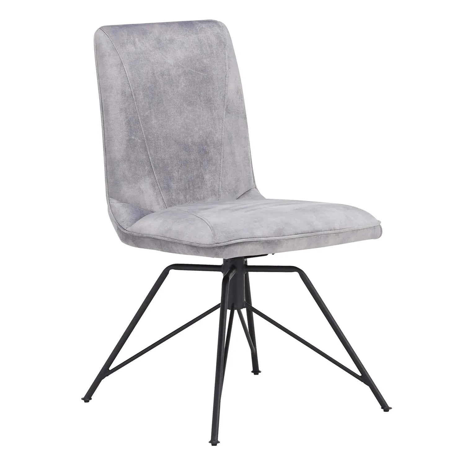 Lola Grey Fabric Set of 4 Dining Chairs