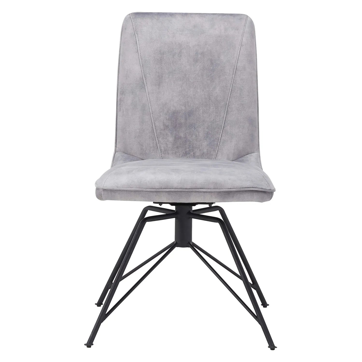 Lola Grey Fabric Set of 4 Dining Chairs