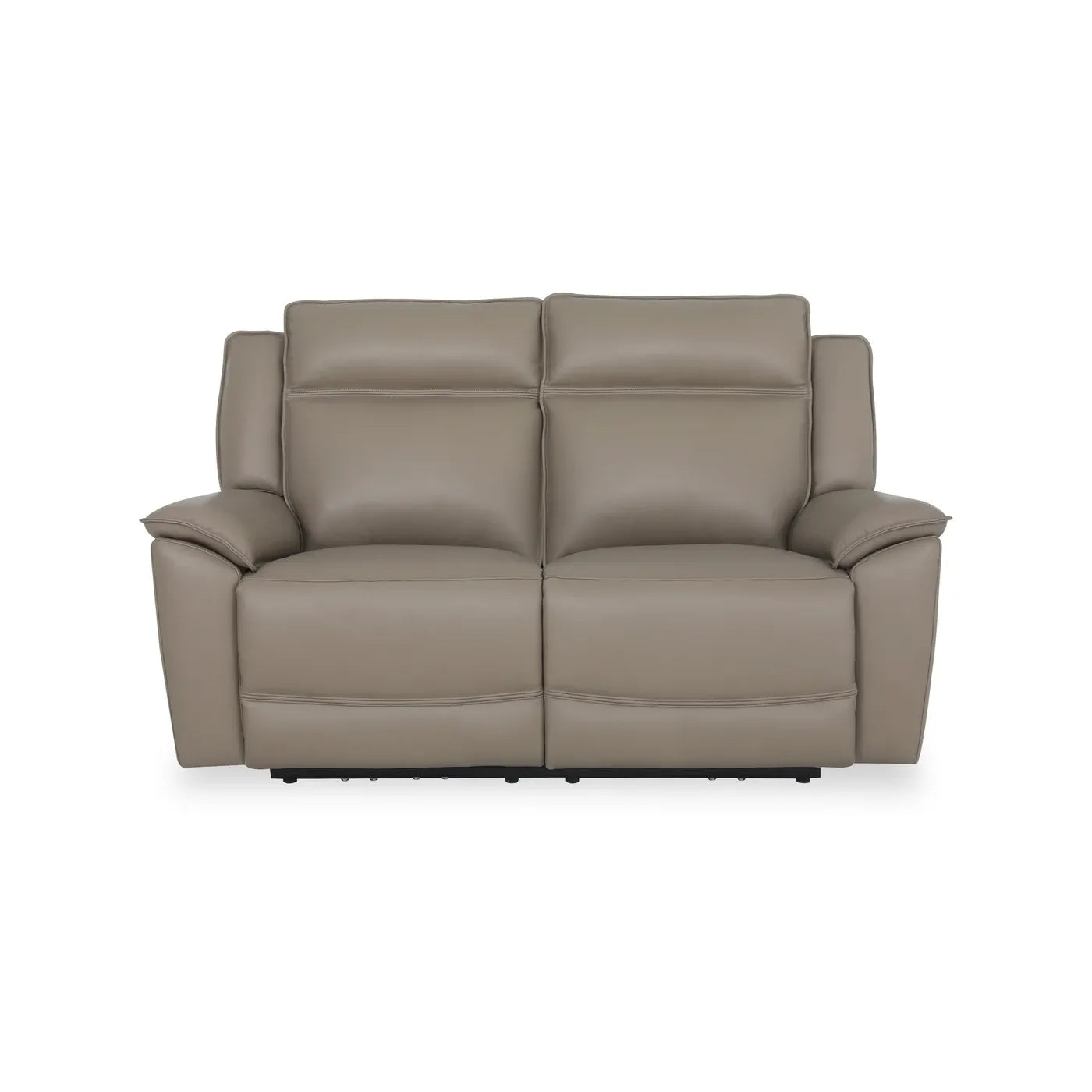 Athens Taupe Leather 2 Seater Recliner Sofa