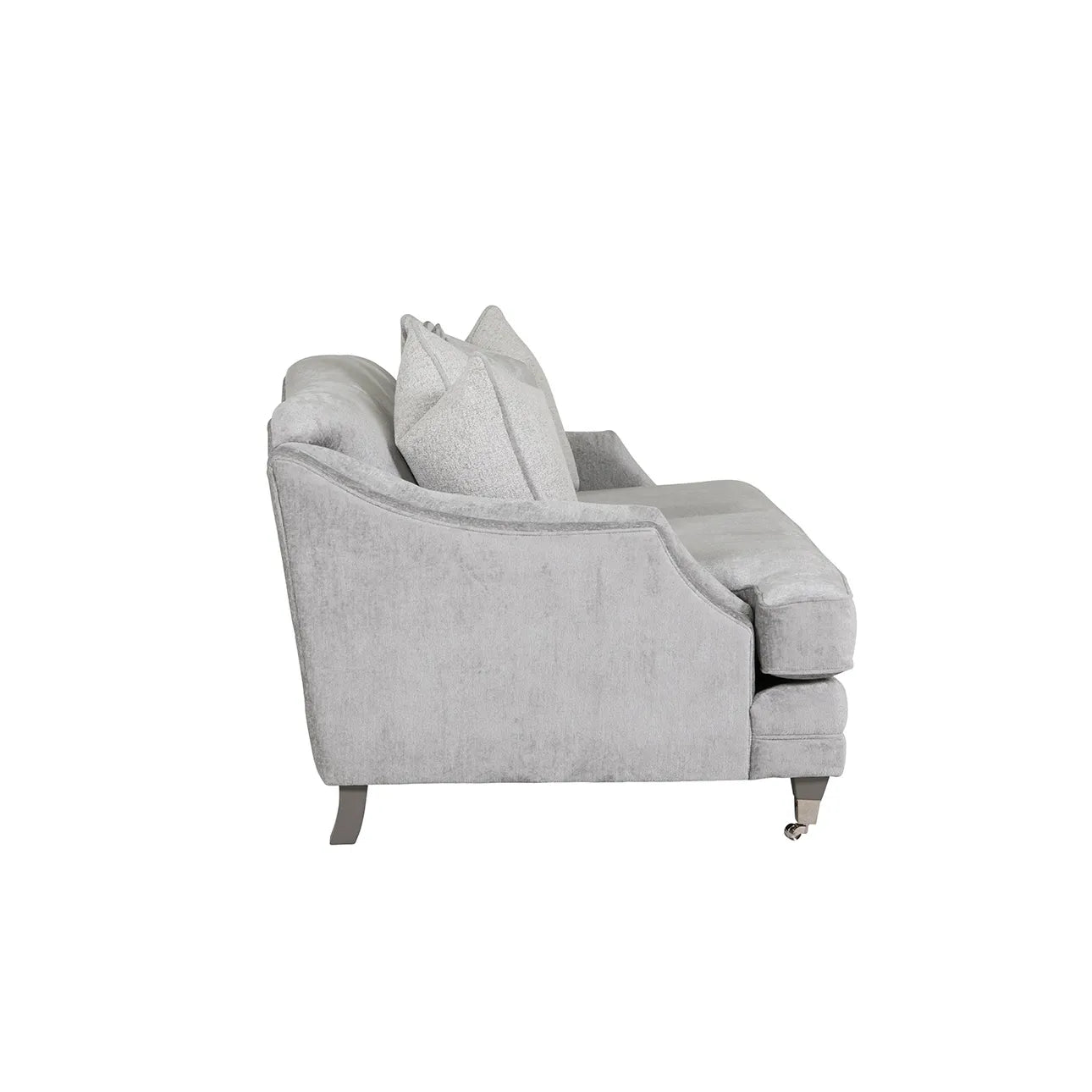 Belvedere Scatter Back Large 2 Seater Sofa - Silver