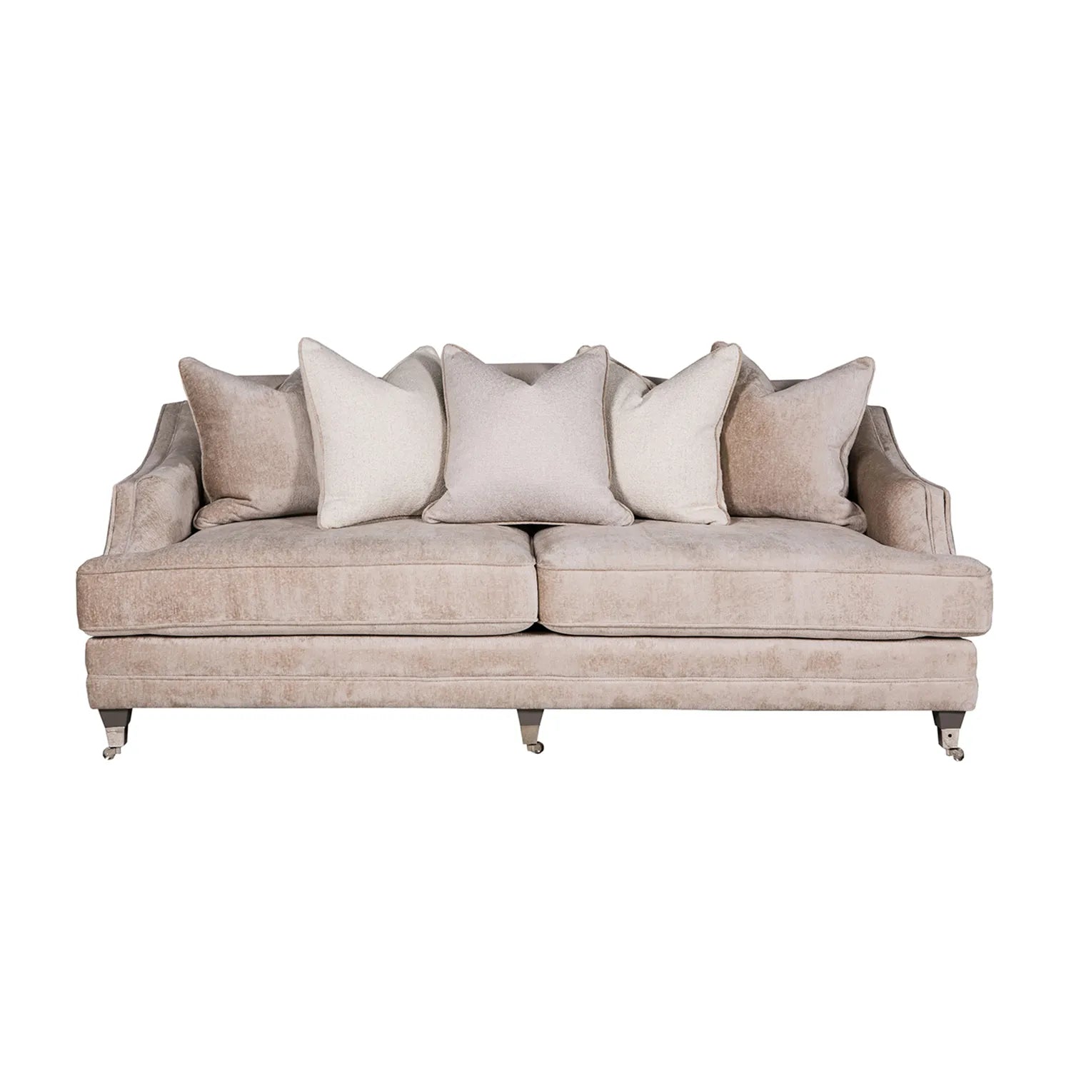 Belvedere Scatter Back Large 4 Seater Sofa - Mink