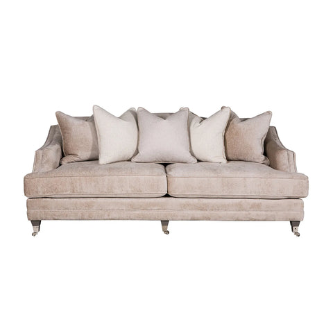 Belvedere Scatter Back Large 4 Seater Sofa - Mink