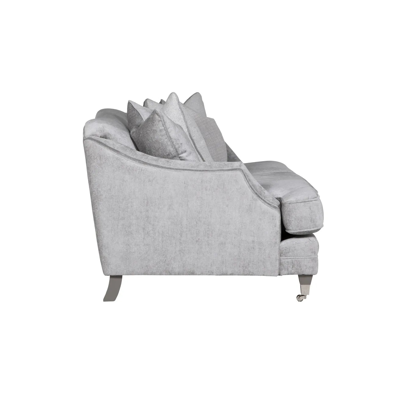 Belvedere Scatter Back Large 4 Seater Sofa - Silver