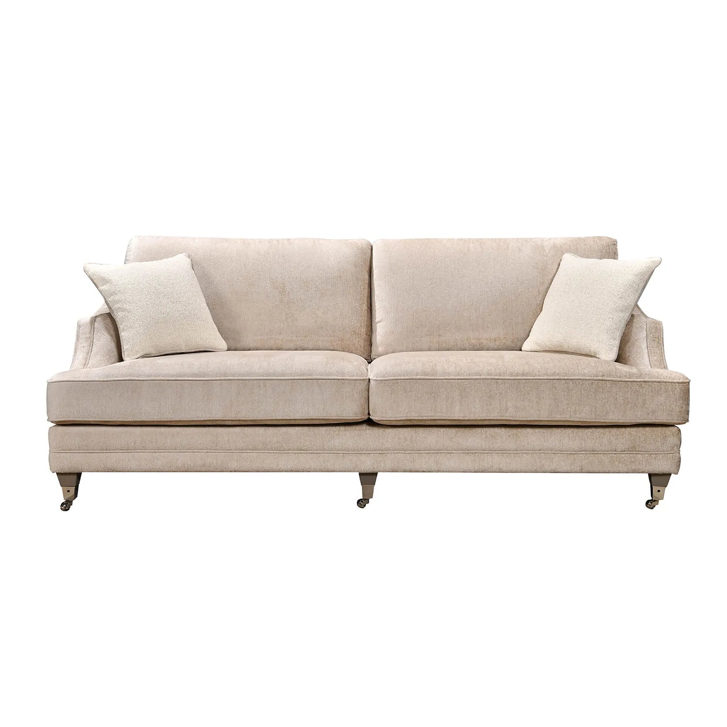 Belvedere Fixed Back Large 4 Seater Sofa - Mink