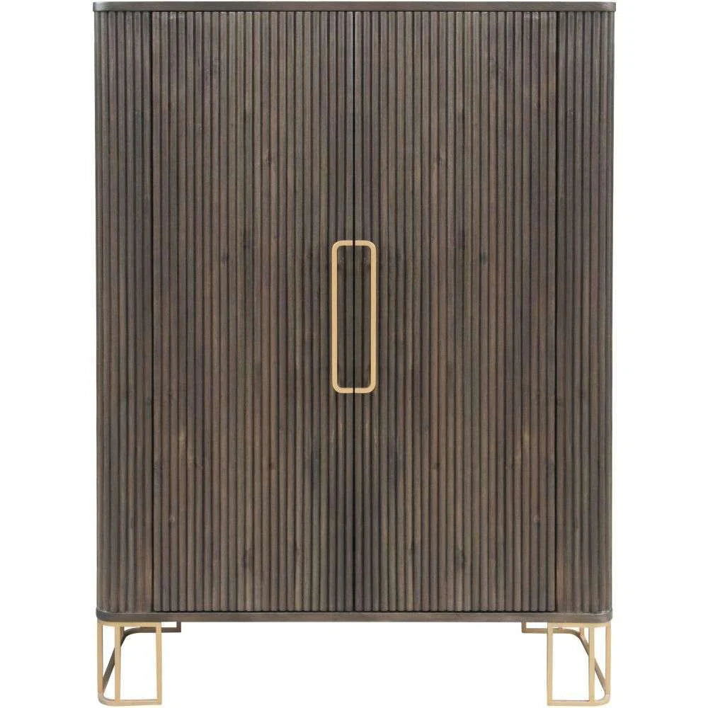 Bergen Ribbed wooden fronts Drink Cabinet