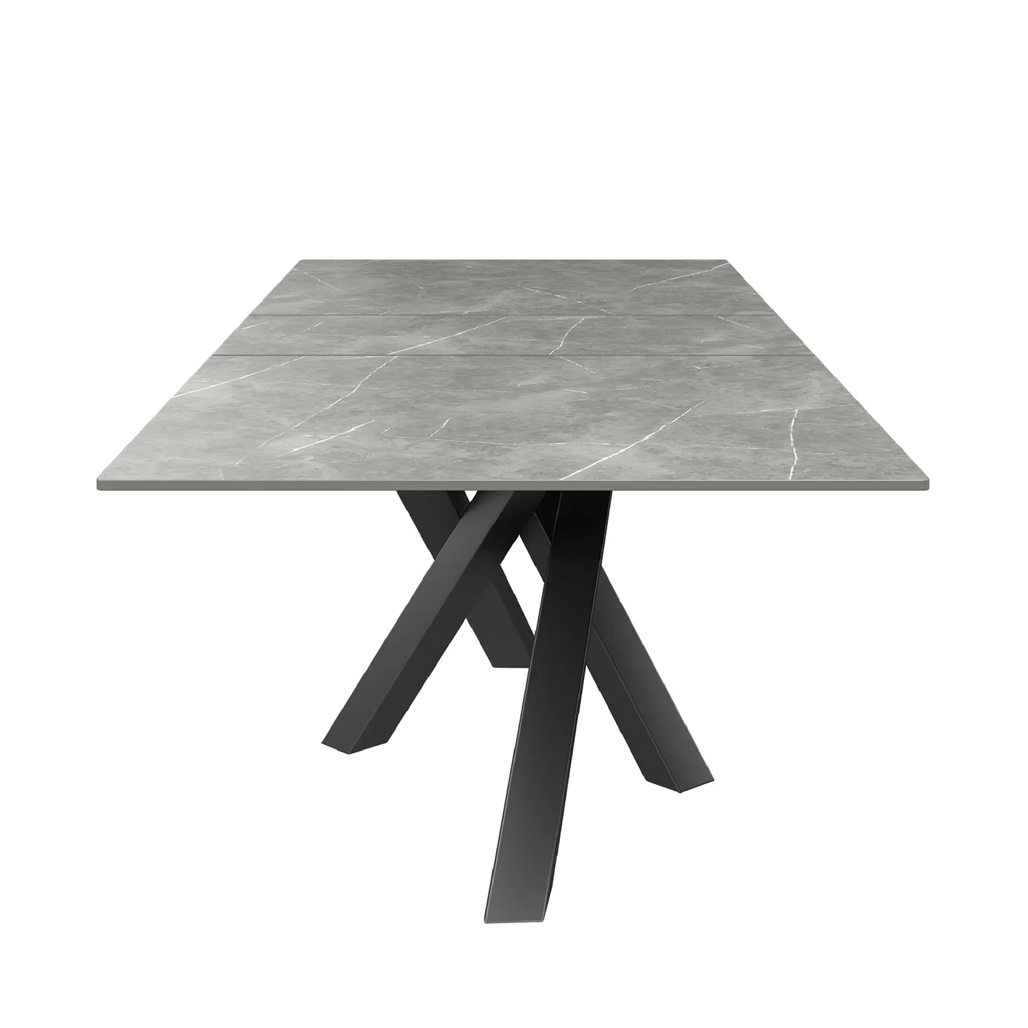 Samurai 160-200cm Matt Grey Extending Dining Table