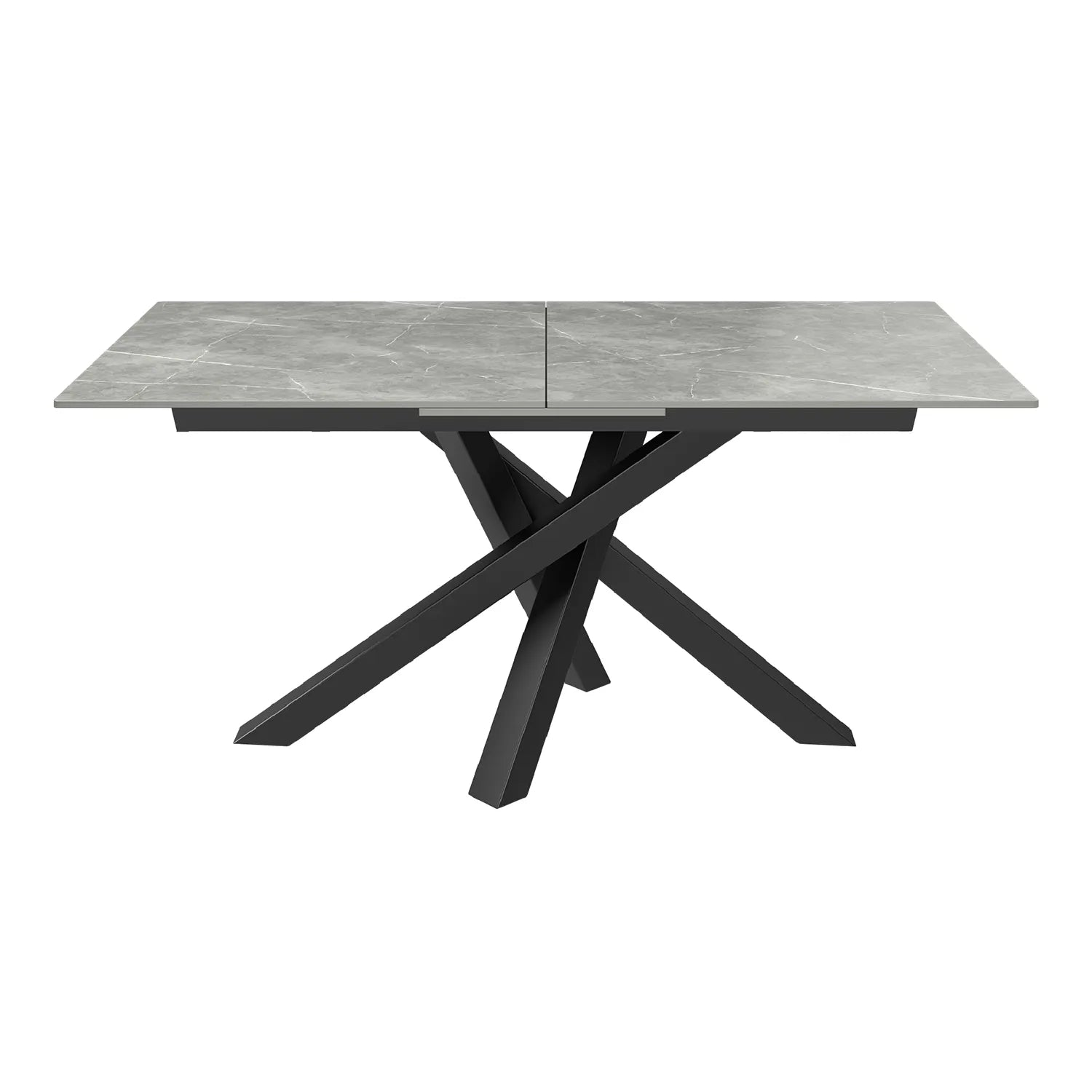 Samurai 160-200cm Matt Grey Extending Dining Table