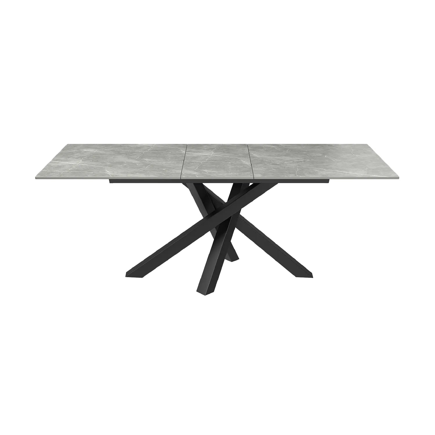 Samurai 160-200cm Matt Grey Extending Dining Table