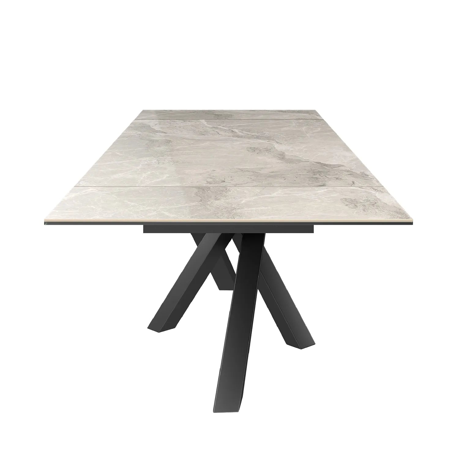 Samurai Extending Dining Table With Light Grey Ceramic top