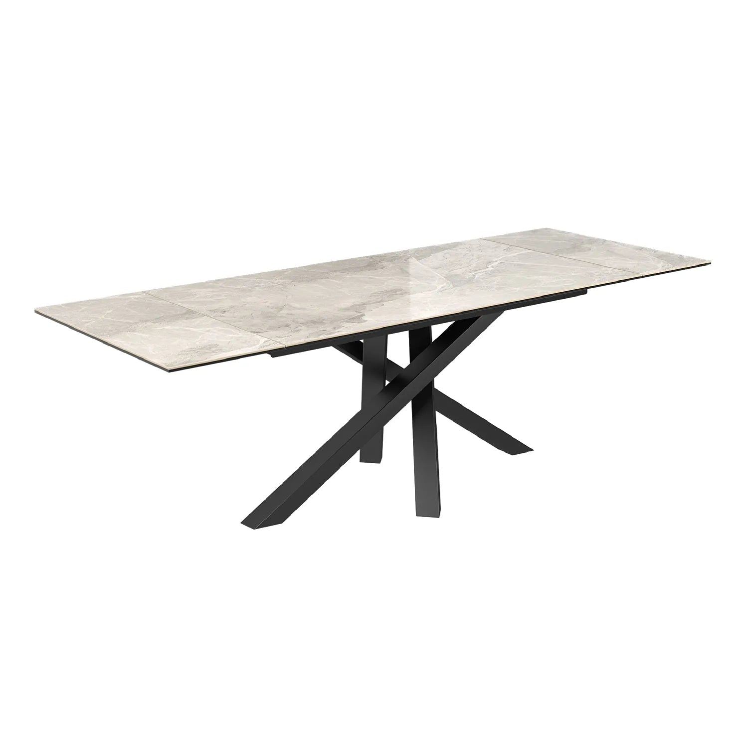 Samurai Extending Dining Table With Light Grey Ceramic top