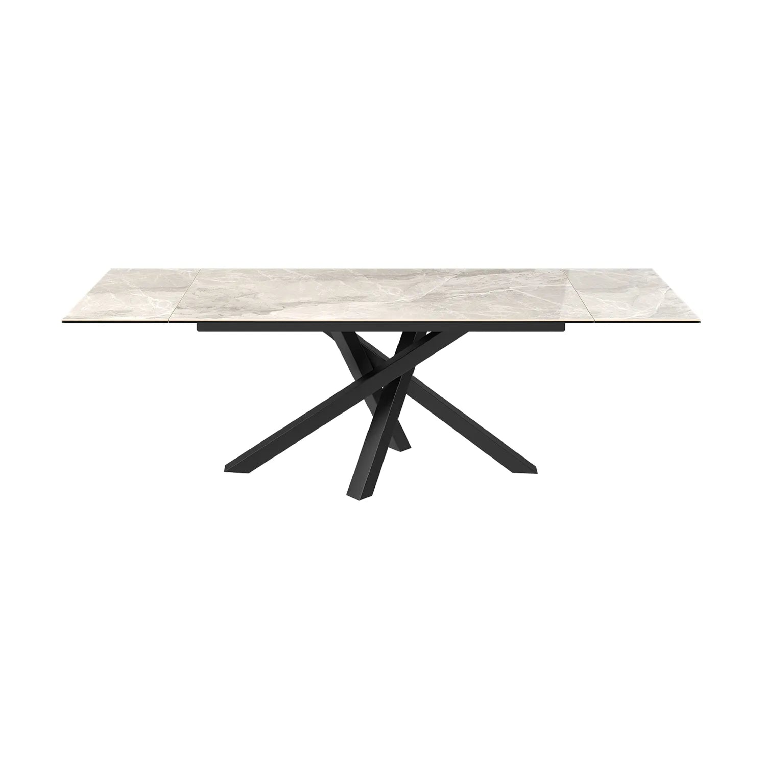 Samurai Extending Dining Table With Light Grey Ceramic top