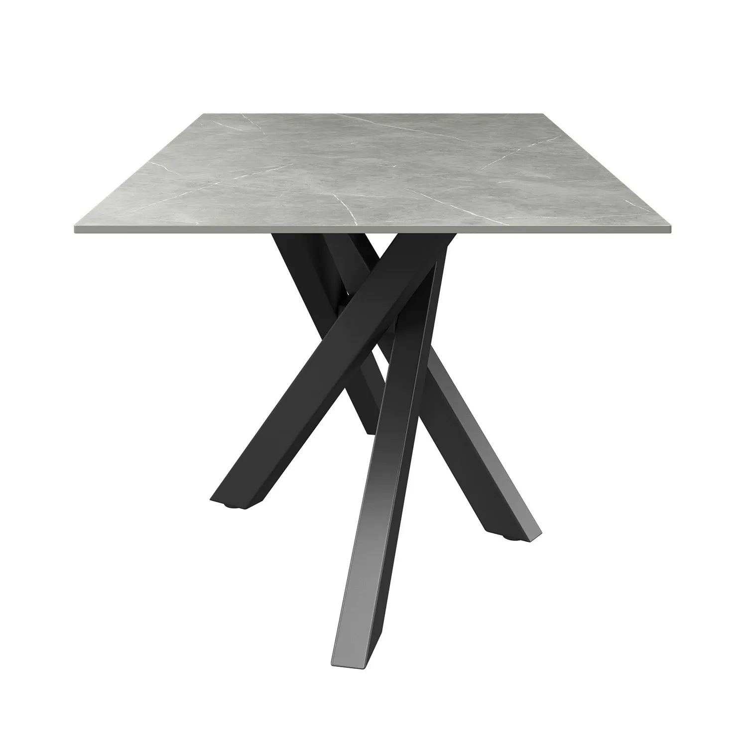 Samurai 1.6m Matte Grey Ceramic Top Dining Table