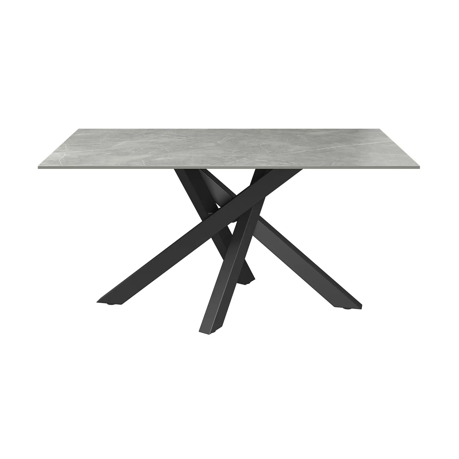 Samurai 1.6m Matte Grey Ceramic Top Dining Table