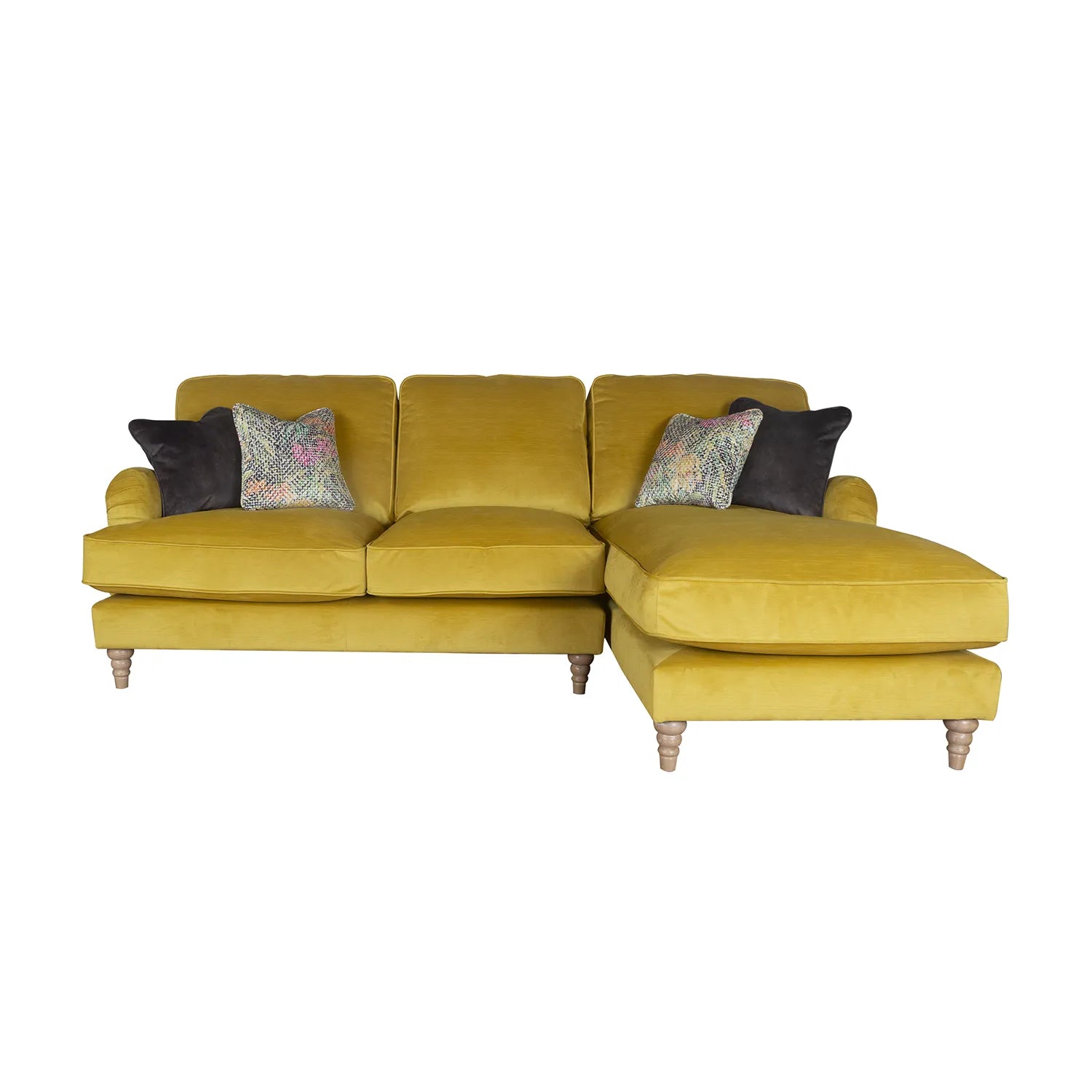 Wallace Jedi Fabric 3 Seater Chaise Sofa