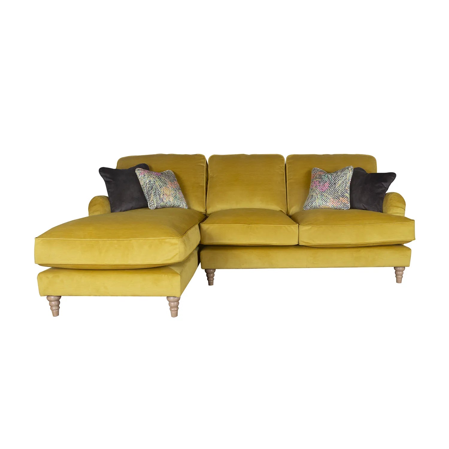 Wallace Jedi Fabric 3 Seater Chaise Sofa