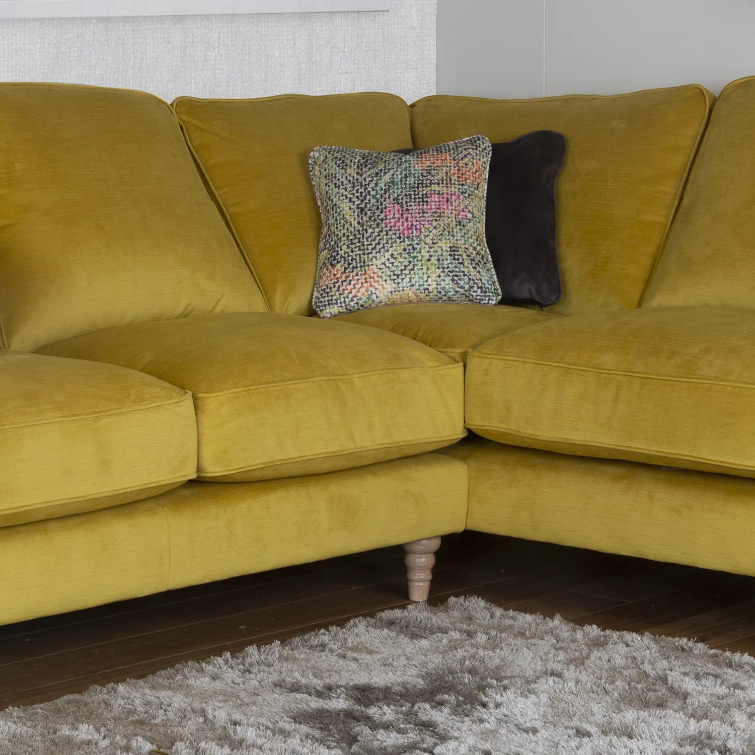 Wallace Corner Sofa in Jedi Fabric