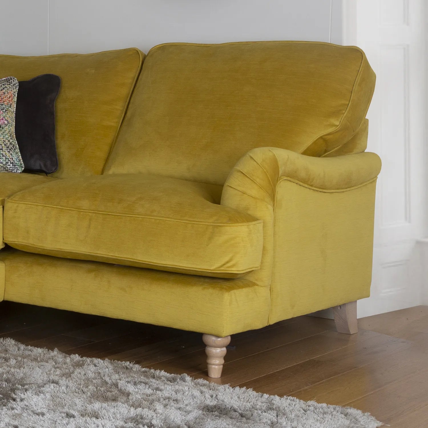 Wallace Corner Sofa in Jedi Fabric