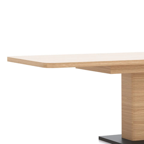 Prime 1.6M Double Extending White Oak Dining Table