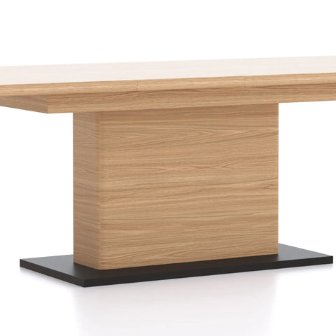 Prime 1.6M Double Extending White Oak Dining Table