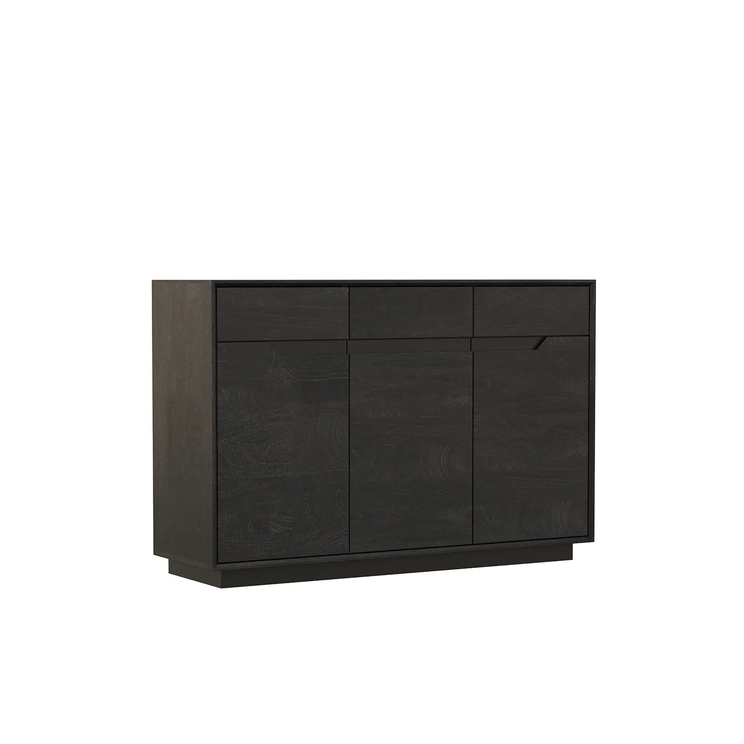 Prime 3 Door Sideboard in Black Oak