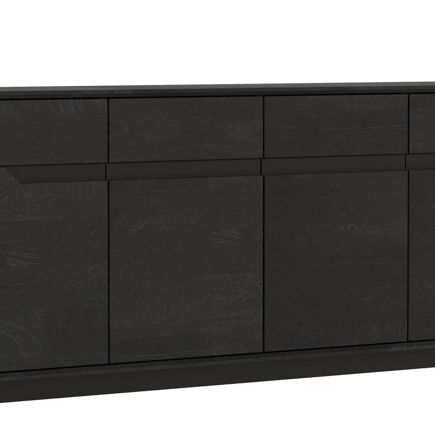 Prime Large 4-Door Sideboard in Black Oak