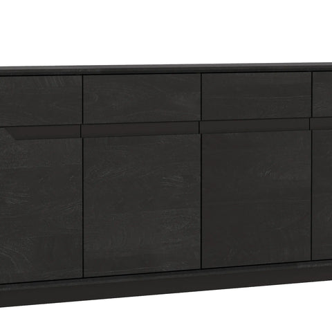 Prime Large 4-Door Sideboard in Black Oak, also available in White Oak and Smoked Oak - Close Up Detail