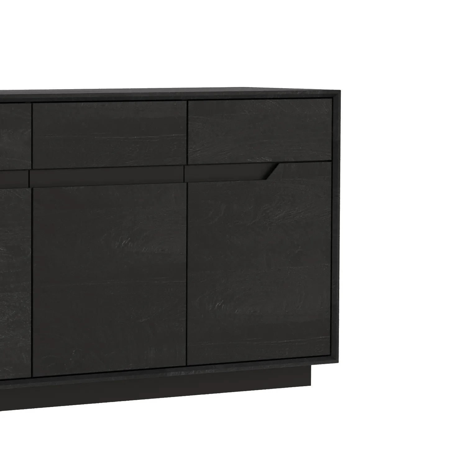 Prime Large 4-Door Sideboard in Black Oak