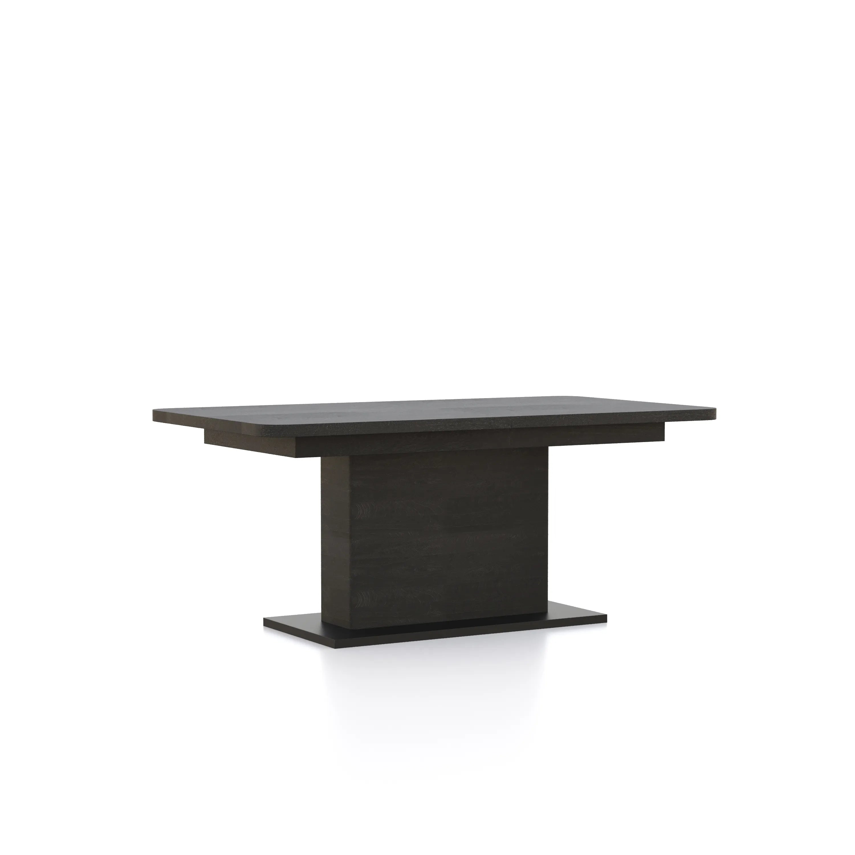 Prime 1.6M Double Extending Black Oak Dining Table