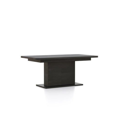 Prime 1.6M Double Extending Black Oak Dining Table, matching furniture also available - Extended Dining Table 