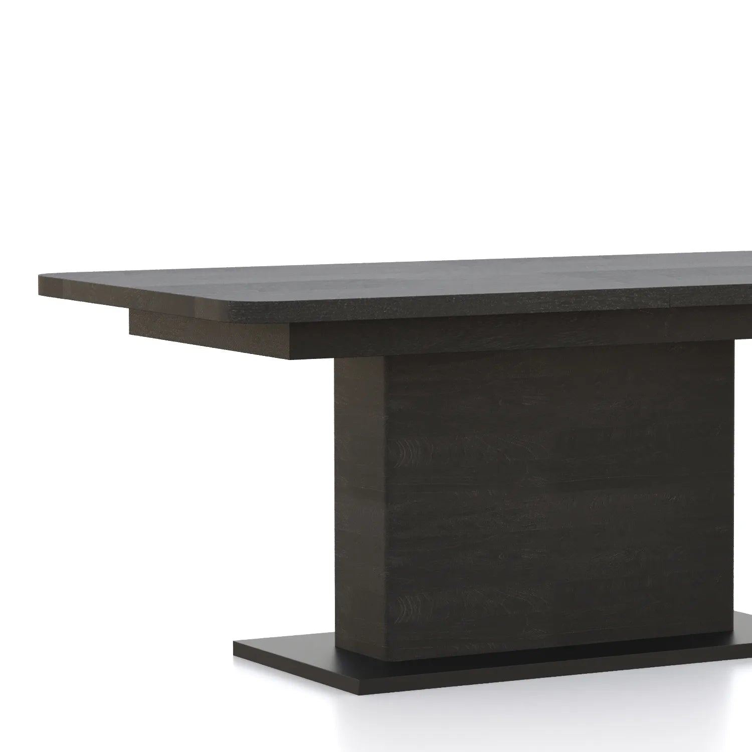 Prime 1.6M Double Extending Black Oak Dining Table