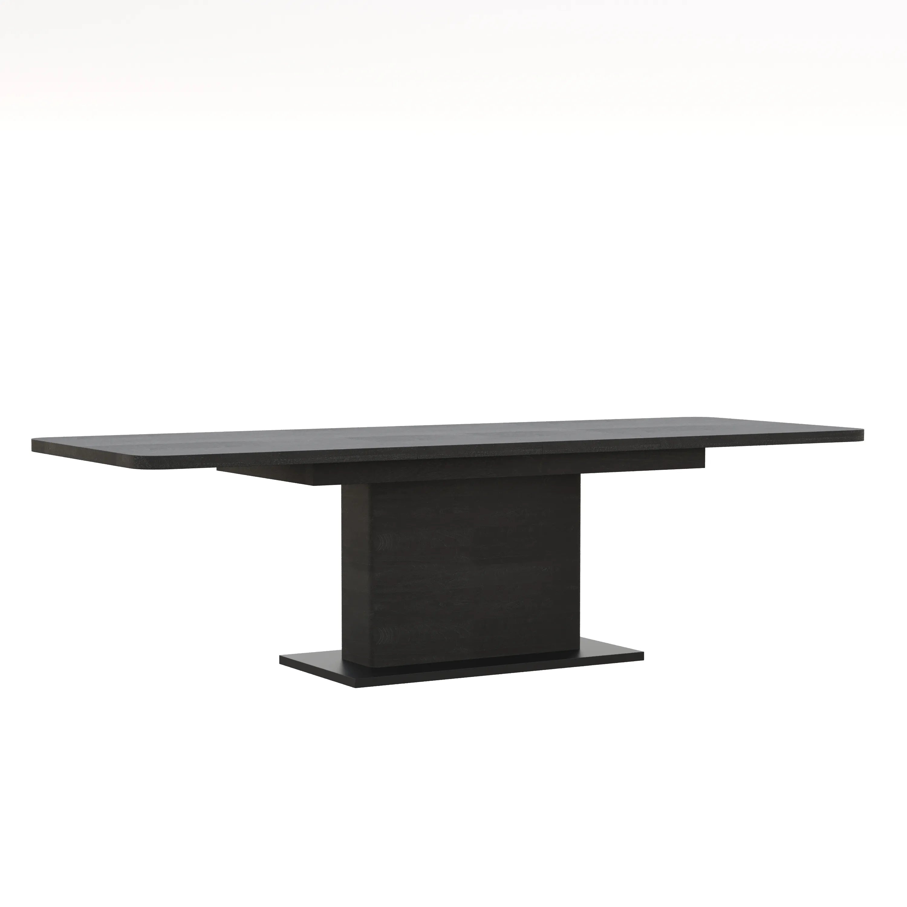 Prime 1.6M Double Extending Black Oak Dining Table