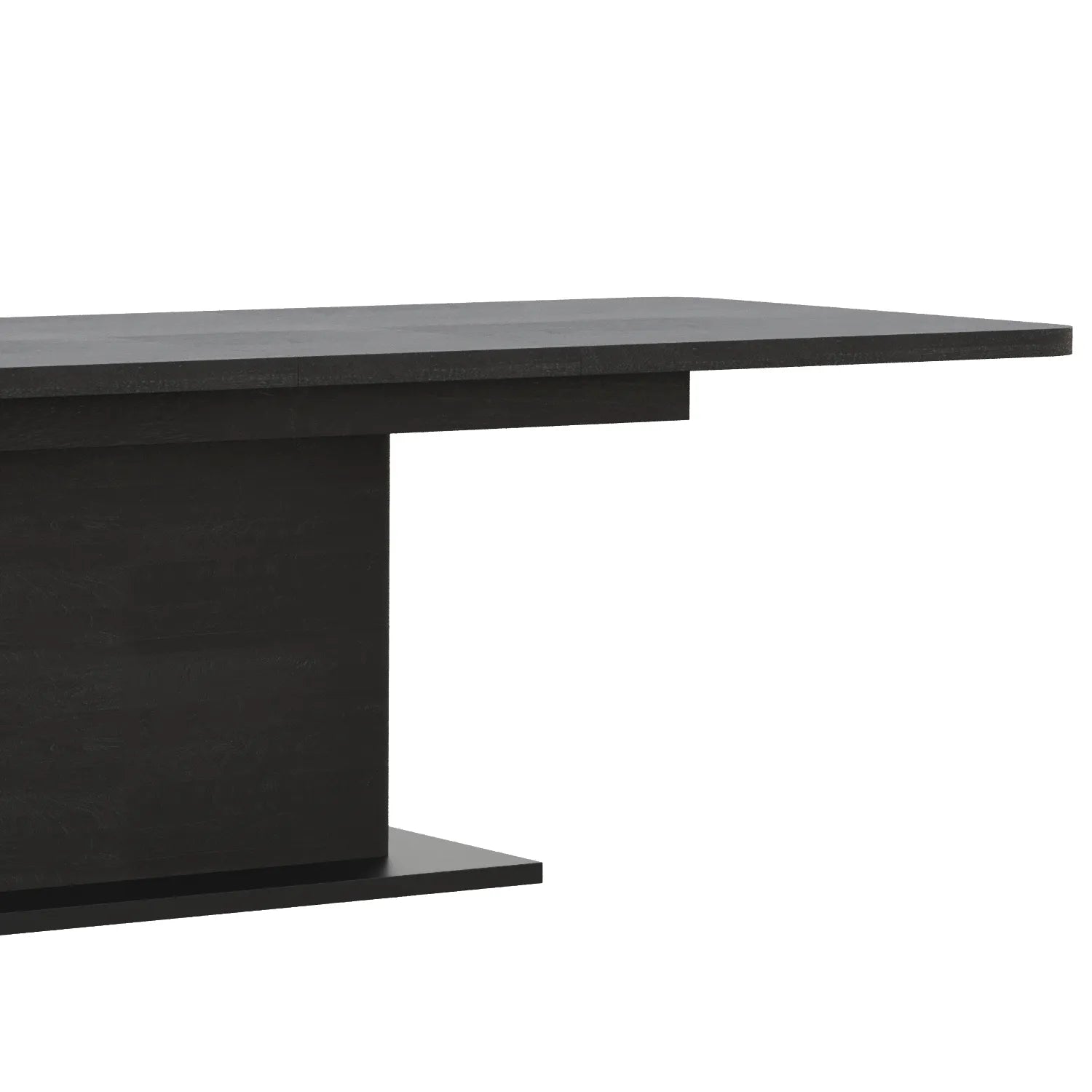 Prime 1.6M Double Extending Black Oak Dining Table