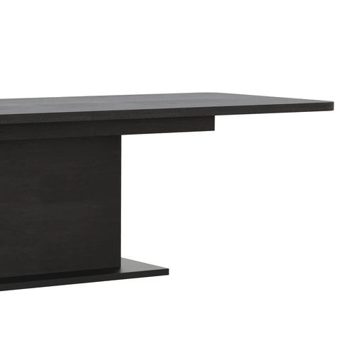 Prime 1.6M Double Extending Black Oak Dining Table, matching furniture also available - Table Design 