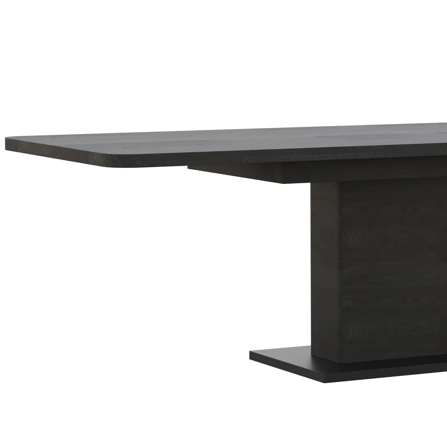 Prime 1.6M Double Extending Black Oak Dining Table