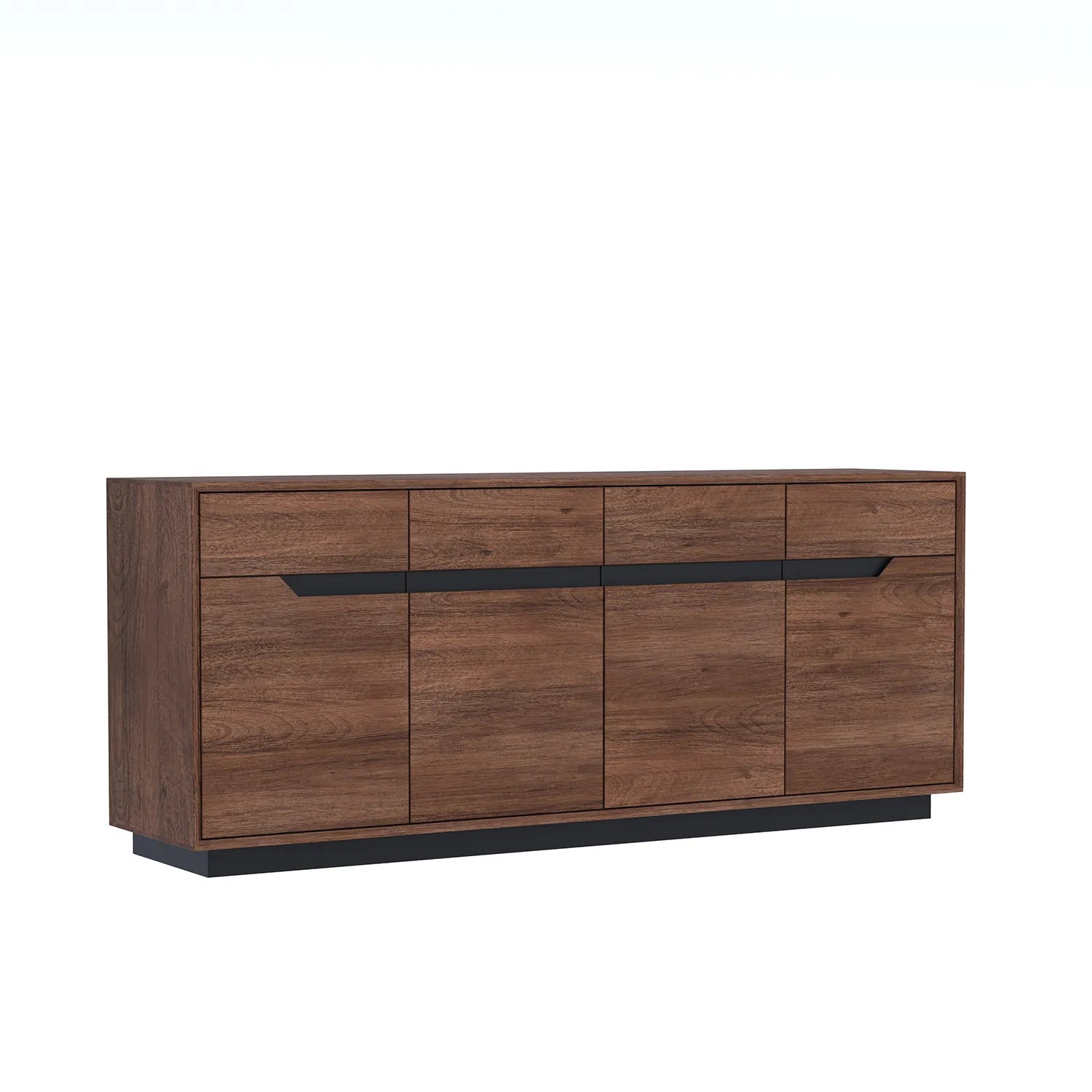 Prime Large 4-Door Sideboard in Black Oak