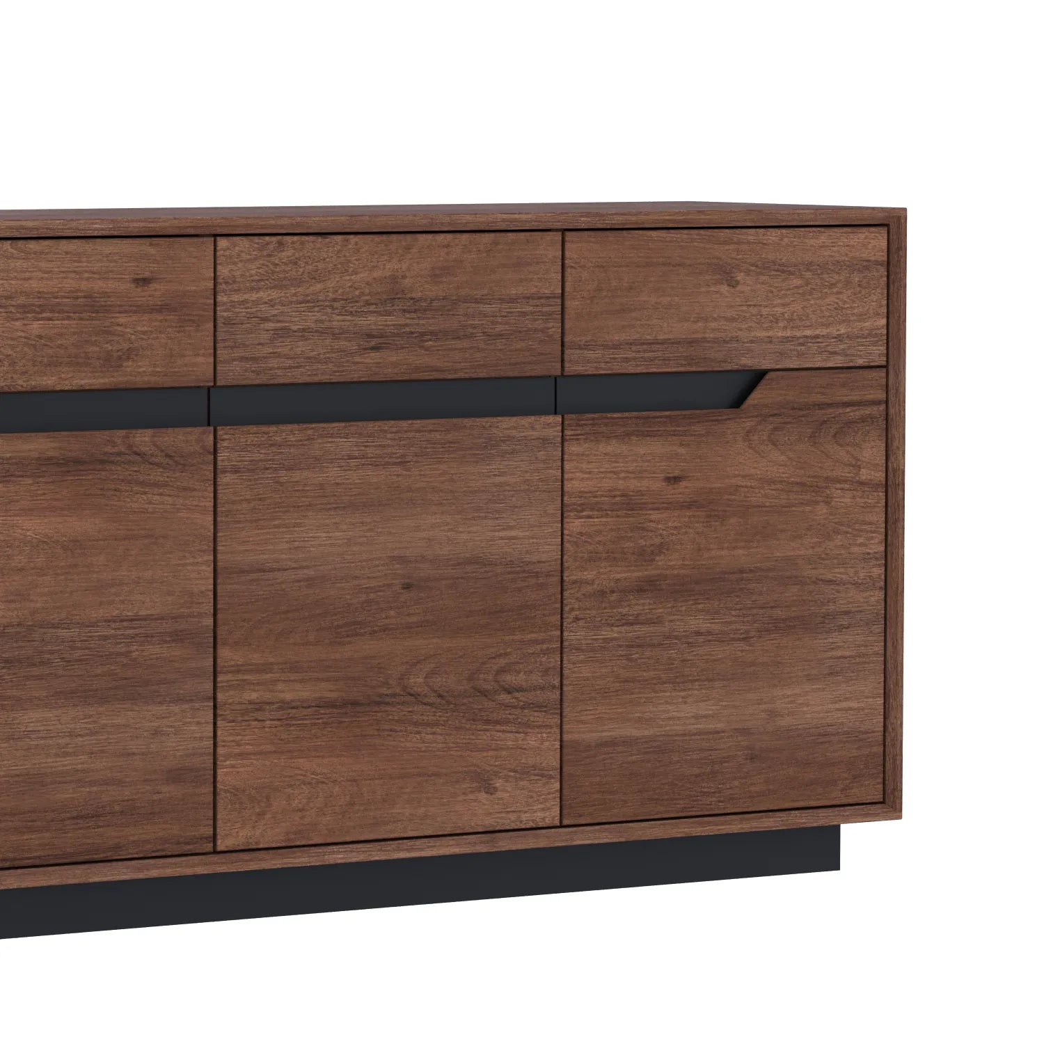 Prime Large 4-Door Sideboard in Smoked Oak