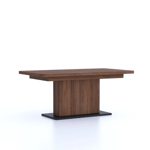 Prime 1.6M Double Extending Black Oak Dining Table, matching furniture also available - Smoked Oak Image