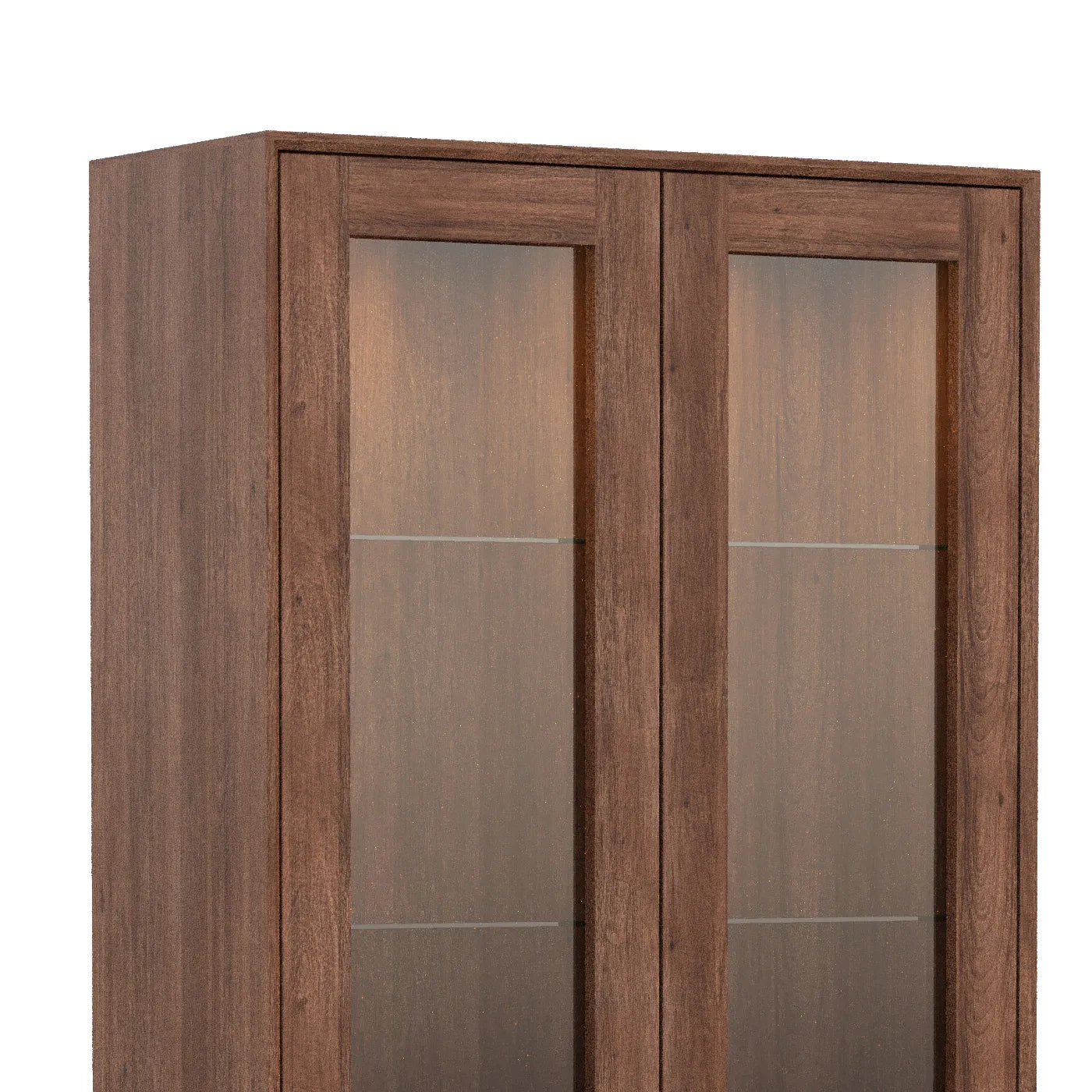 Prime Large Display Cabinet in Smoked Oak