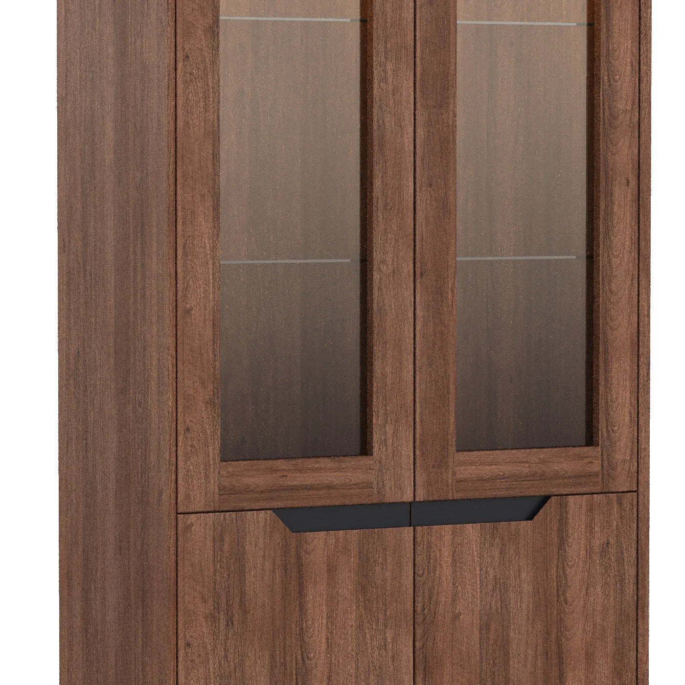 Prime Large Display Cabinet in Smoked Oak