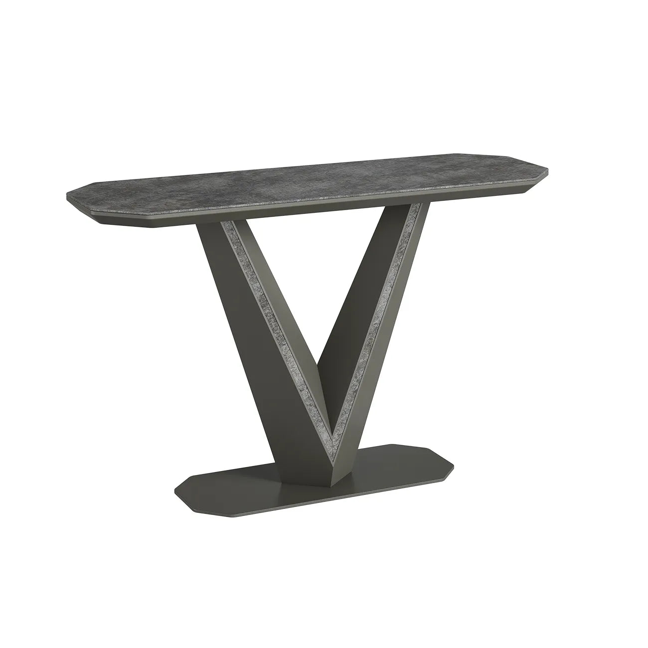 Bella Grey Slate Ceramic Console Table